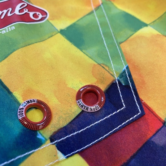 Mambo Australia Men Size M Swim Trunks Multi-Color Tiles Side Pocket NWT $48 - Picture 14 of 16